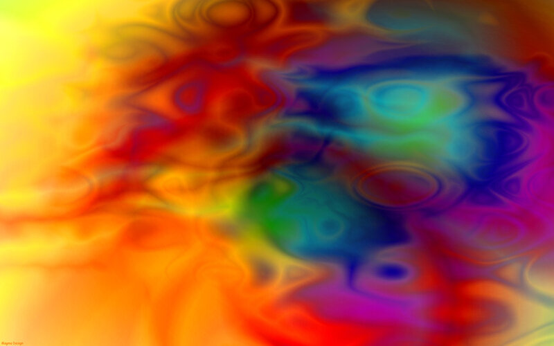 Colorful Abstract Pattern — Yellow, Vibrant, Swirls, Colors