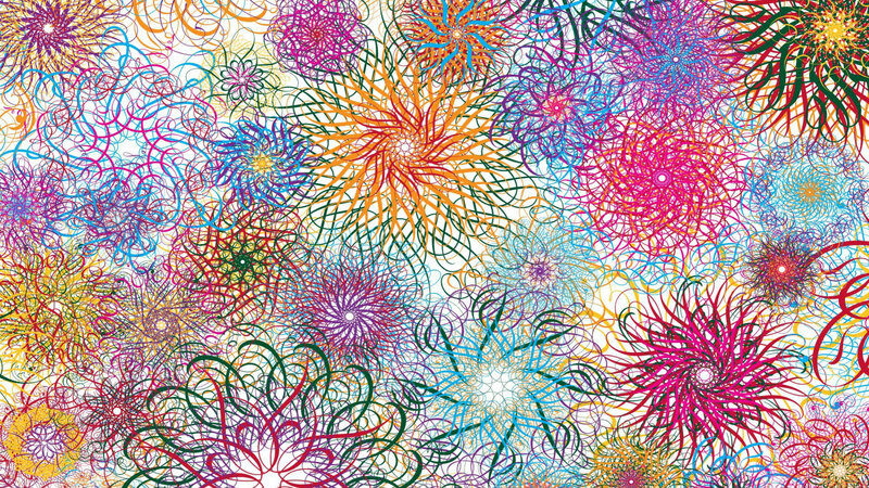 Colorful Abstract Patterns — Pink, Vibrant