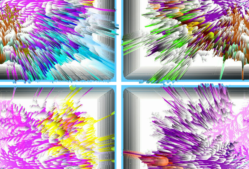 Colorful Abstract Patterns — Purple, Energetic