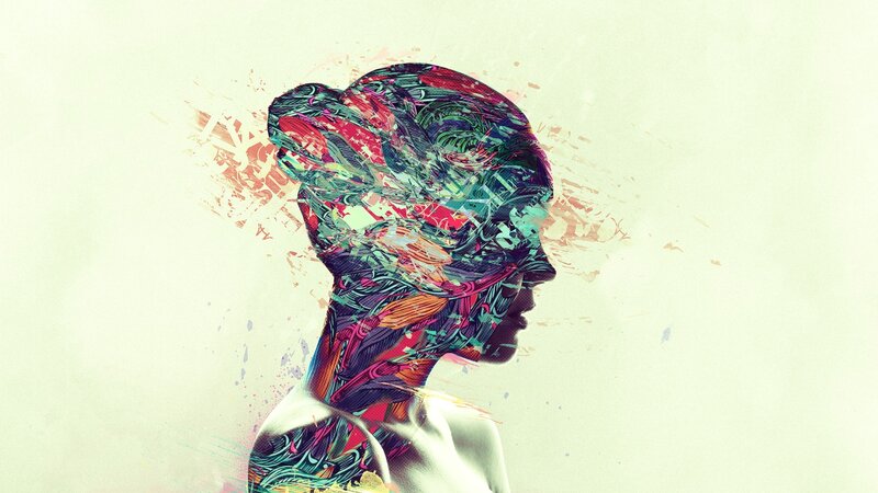 colorful abstract profile