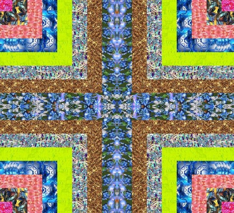 colorful abstract quilt pattern