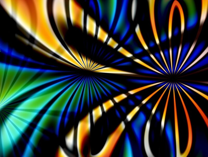 colorful abstract radial pattern