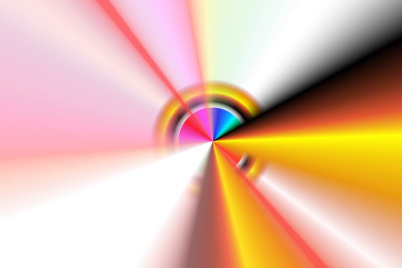 Colorful abstract radial pattern