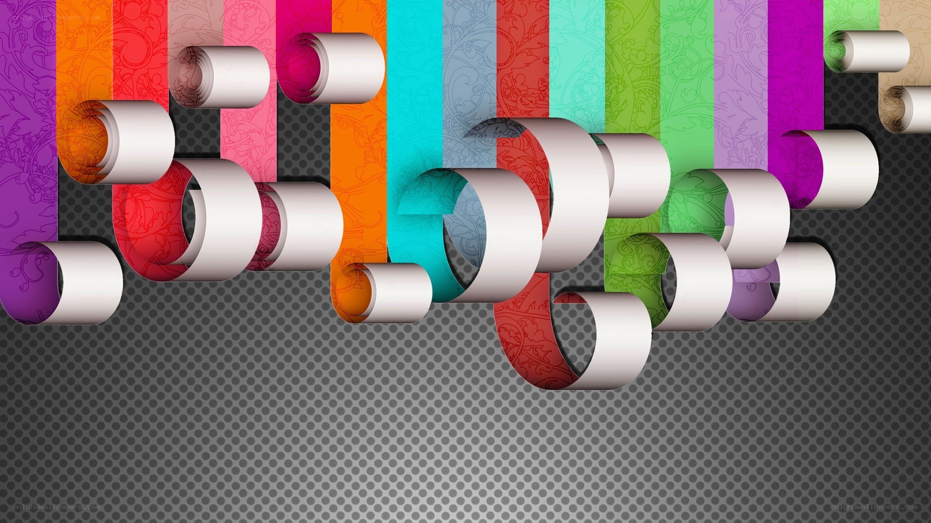 colorful abstract ribbon design
