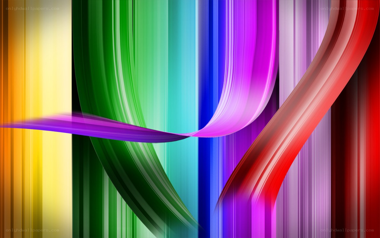 Colorful abstract ribbon design