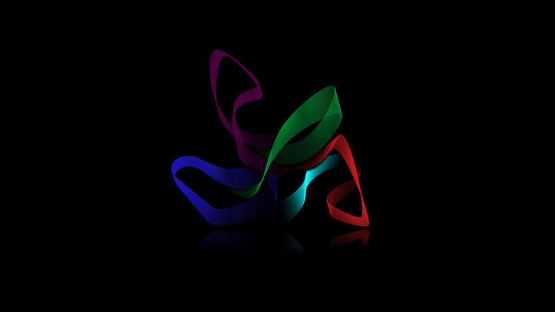 Colorful abstract ribbon design