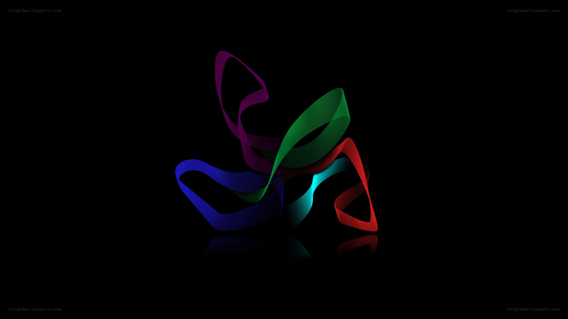 Colorful abstract ribbon design