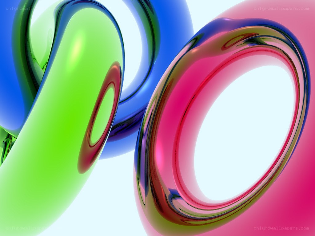 Colorful abstract rings