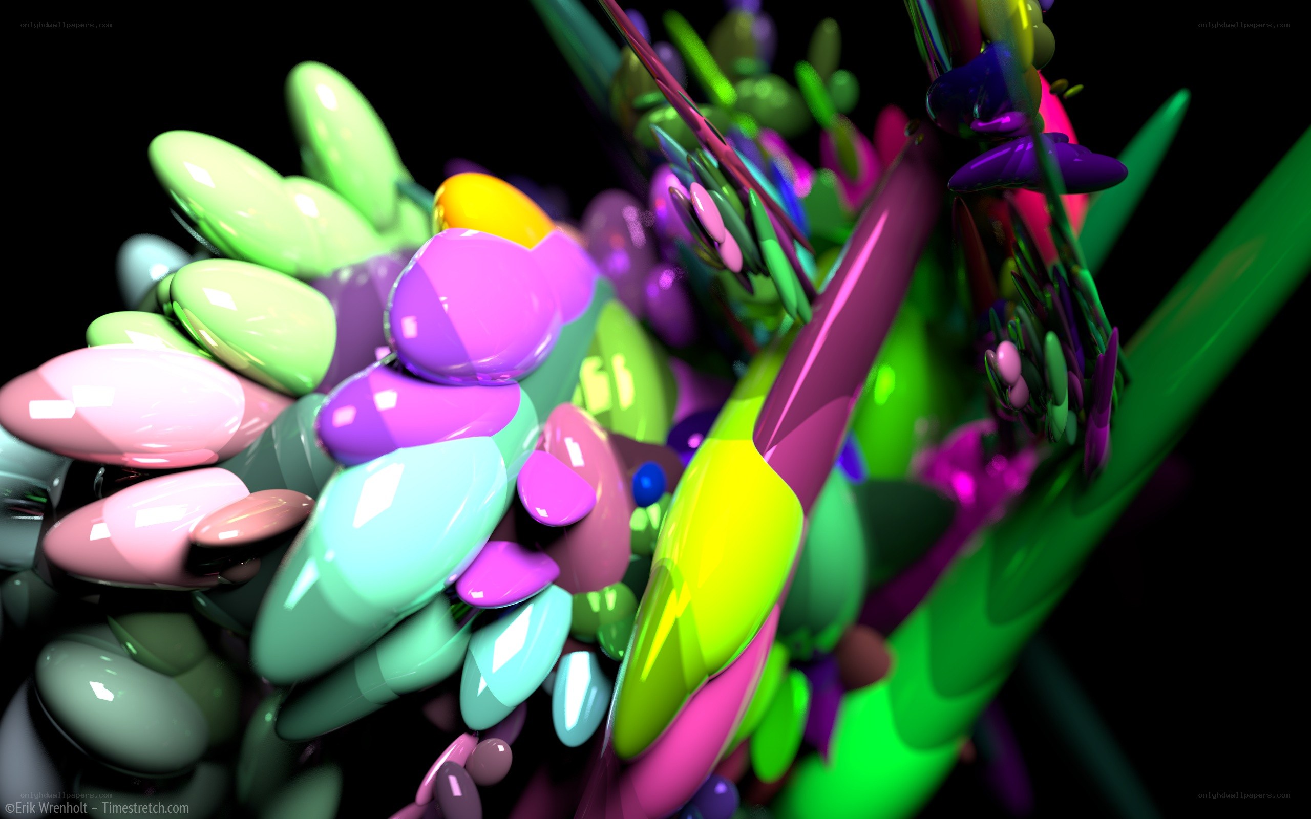Colorful abstract sculpture