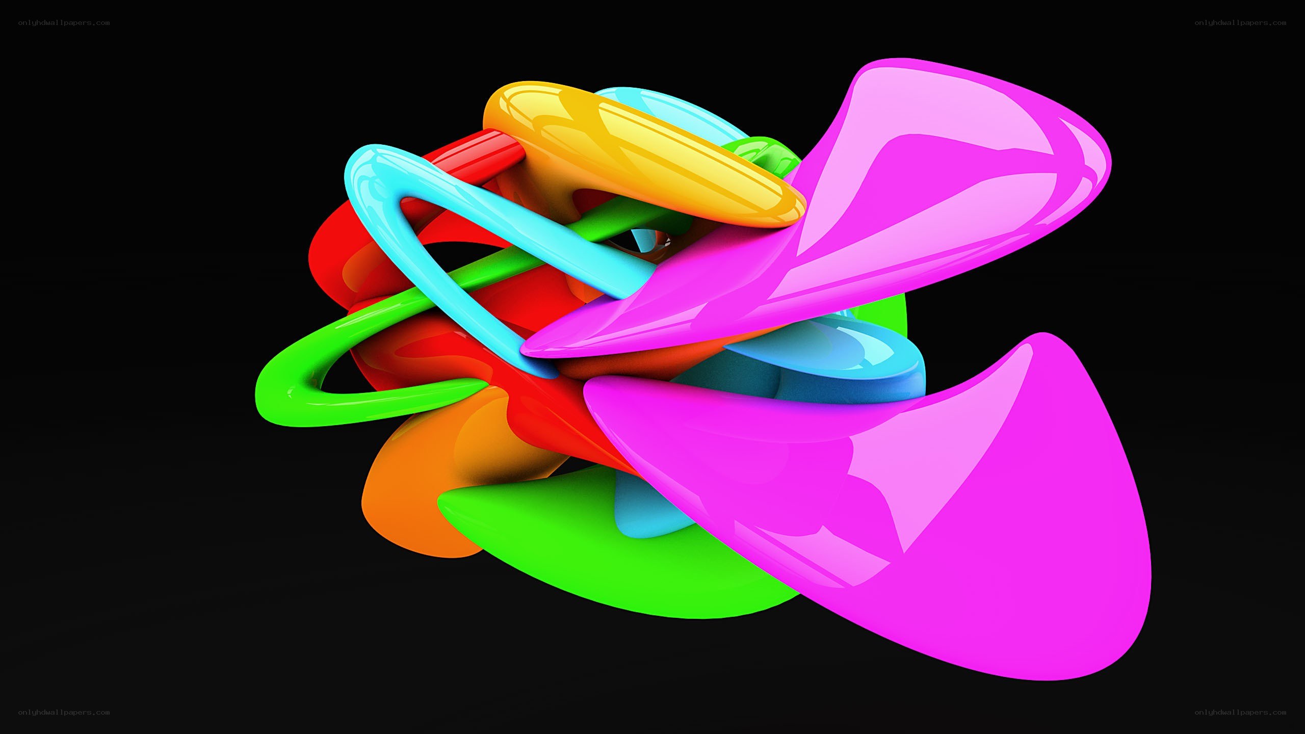 Colorful abstract sculpture