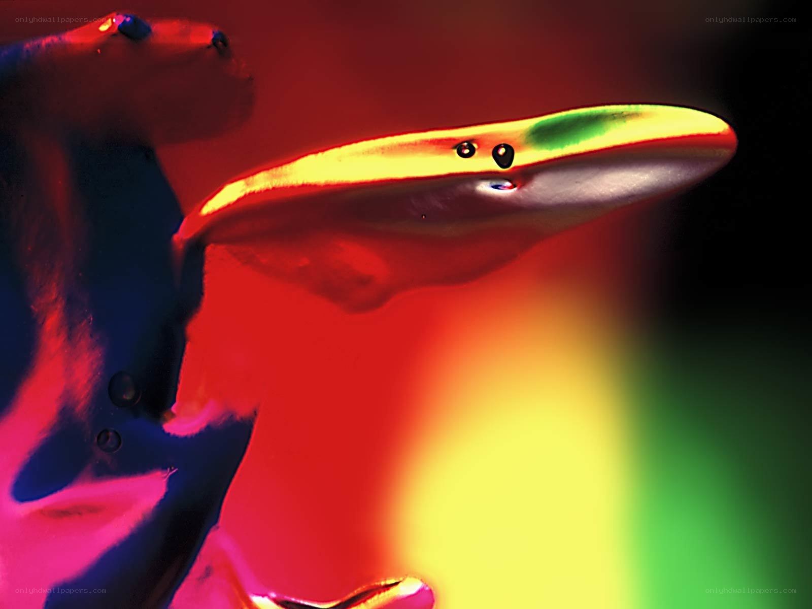 Colorful abstract sculpture