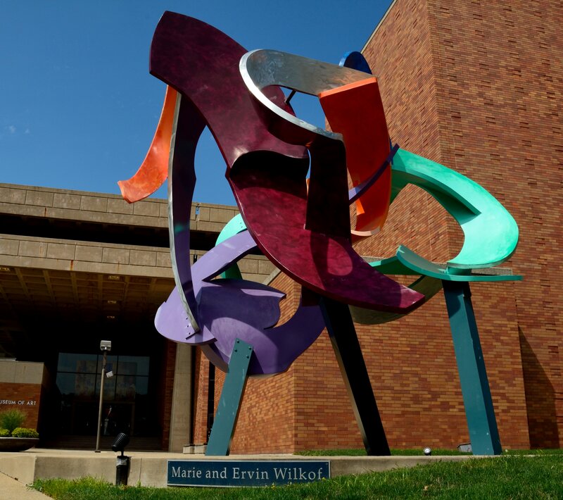 Colorful Abstract Sculpture — Purple, Calm