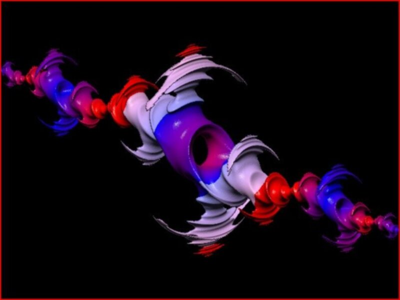 Colorful Abstract Sculpture — Purple