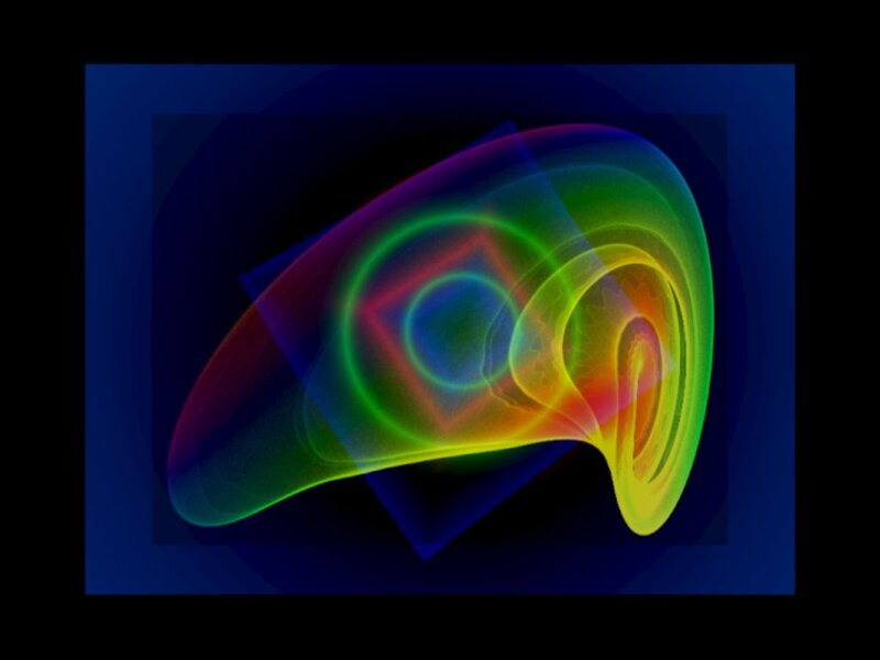 Colorful Abstract Shape — Blue