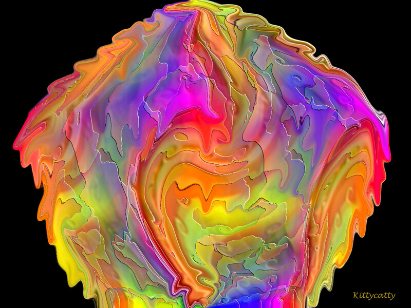Colorful Abstract Shape — Purple
