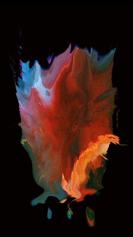 Colorful Abstract Shape — Red