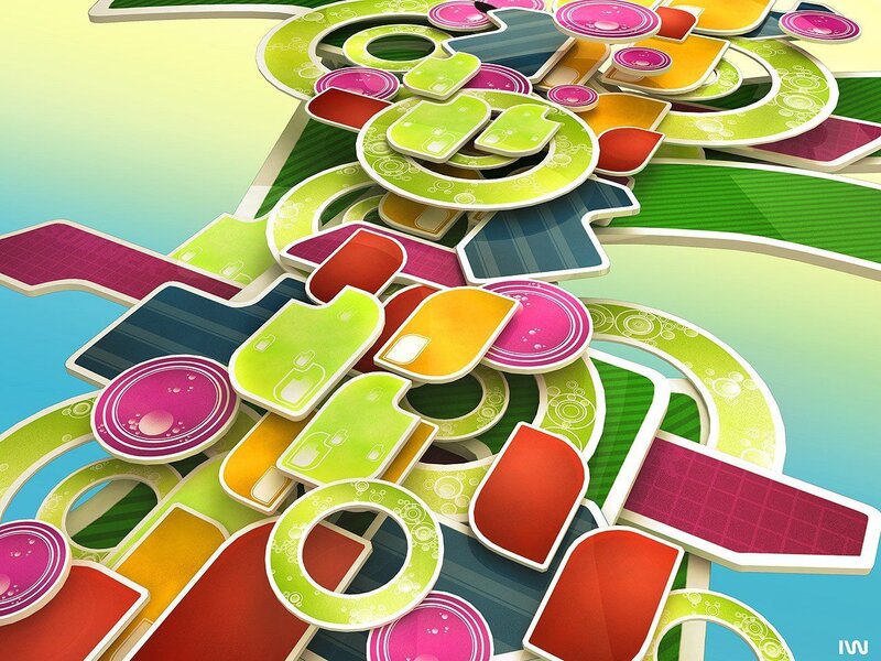 colorful abstract shapes