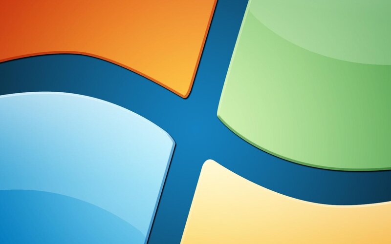 Colorful Abstract Shapes — Blue, Calm, Blue Background, Orange Shape, Green Shape, Yellow Shape, Orange