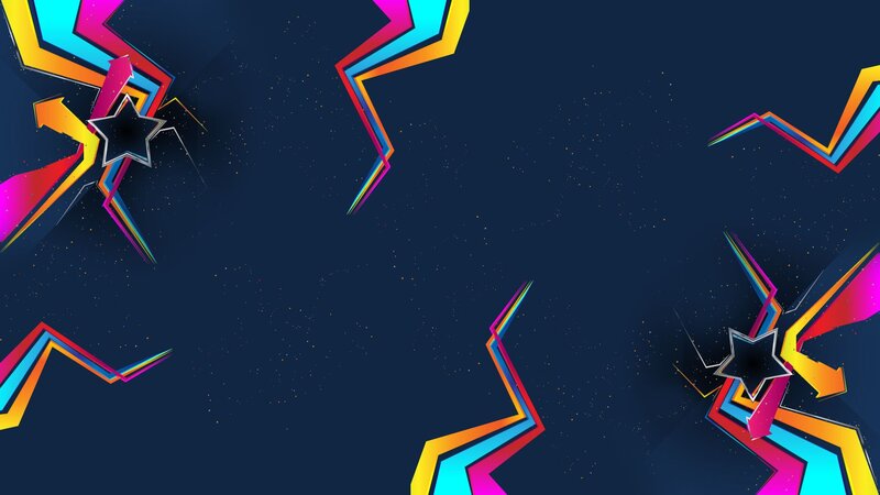 Colorful Abstract Shapes — Blue, Energetic