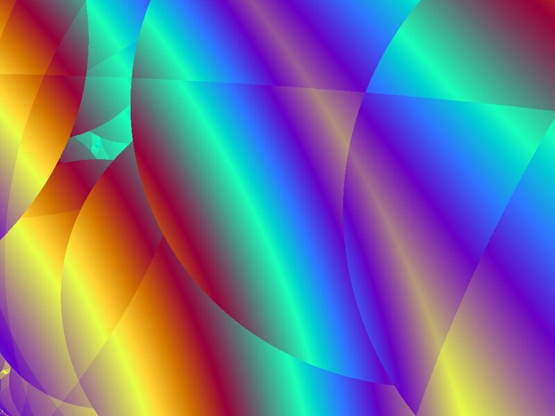 Colorful Abstract Shapes — Blue, Vibrant