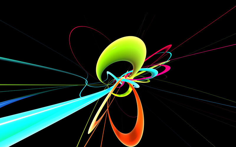 Colorful Abstract Shapes — Green