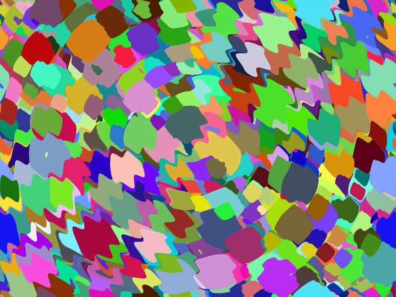 Colorful Abstract Shapes — Green, Vibrant, Colors