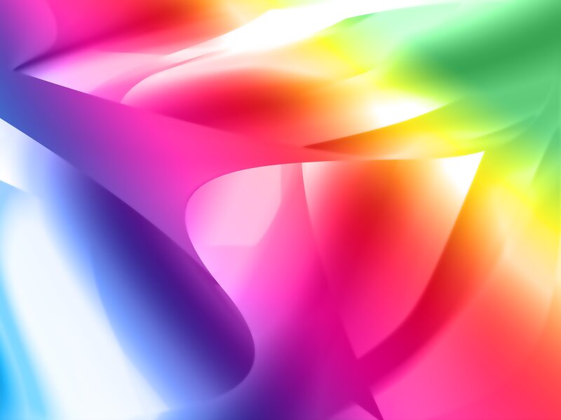 Colorful Abstract Shapes — Pink, Vibrant, Curved Lines