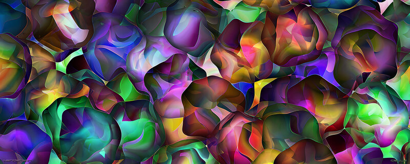 Colorful Abstract Shapes — Purple, Vibrant, Colors
