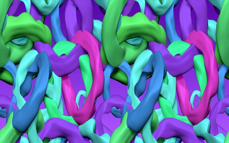 Colorful Abstract Shapes — Purple, Vibrant