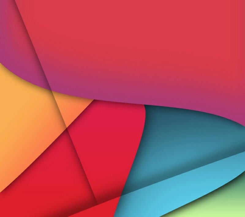 Colorful Abstract Shapes — Red, Vibrant, Layers