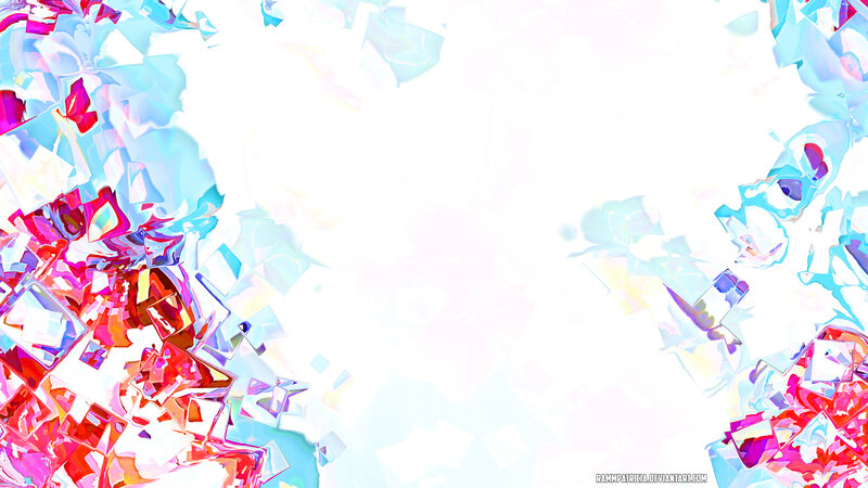 Colorful Abstract Shapes — White, Vibrant