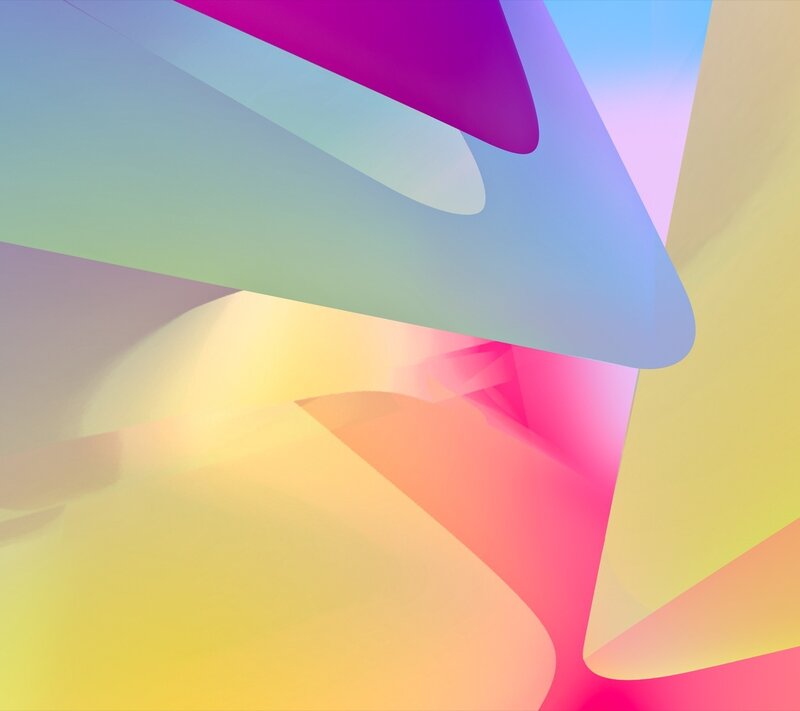 Colorful Abstract Shapes — Yellow, Calm, Gradient