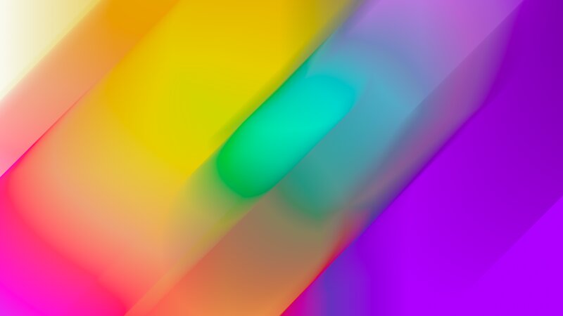 Colorful Abstract Shapes — Yellow, Vibrant, Gradient