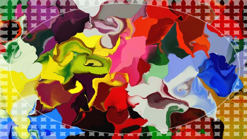 Colorful Abstract Shapes — Yellow, Vibrant, Patterns