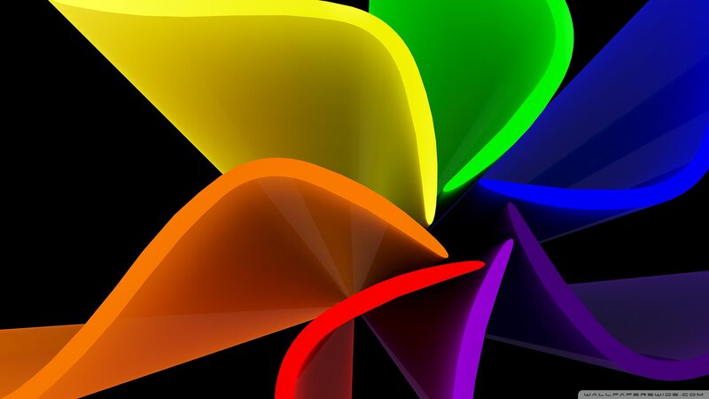 Colorful Abstract Shapes — Yellow, Vibrant
