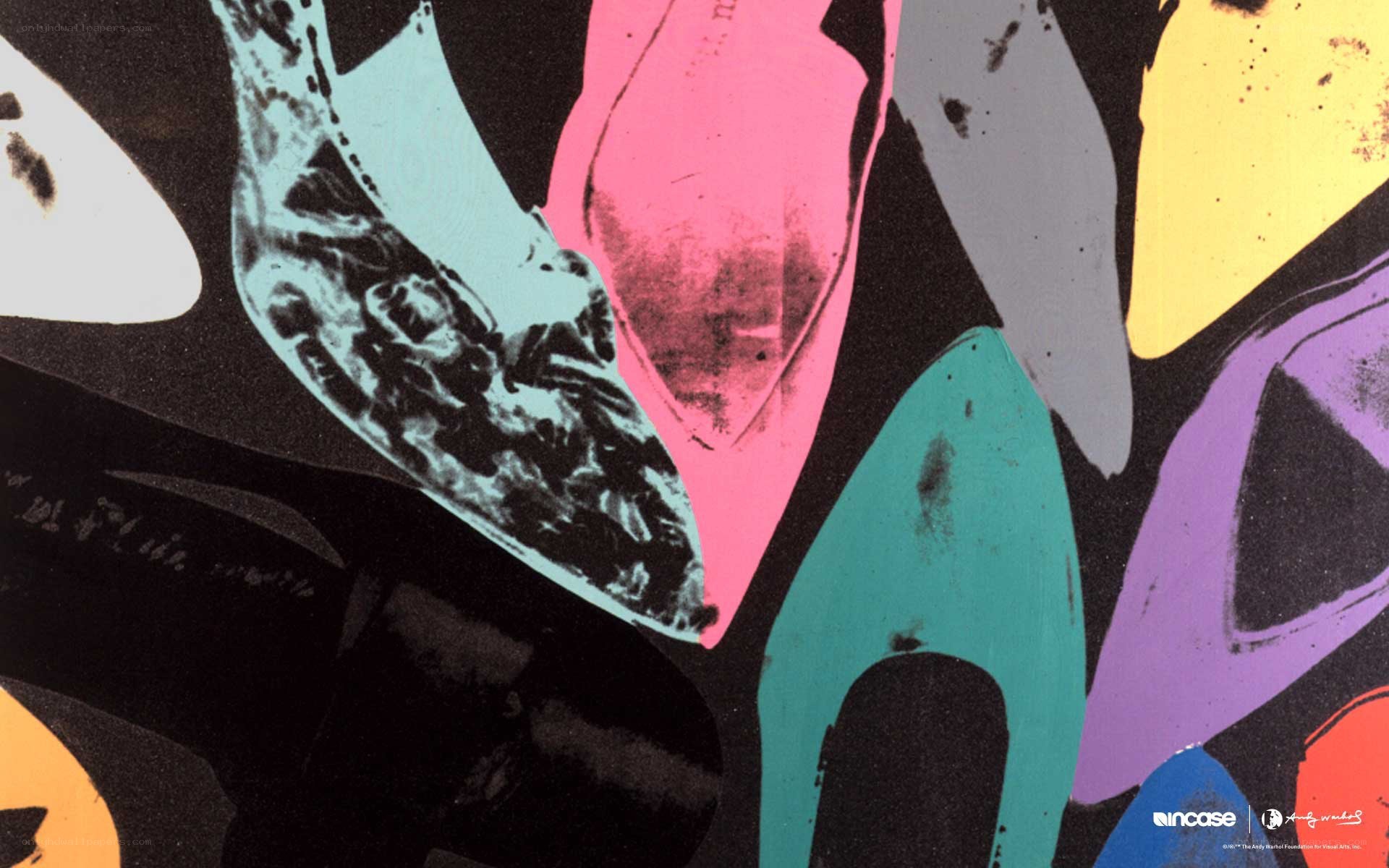 colorful abstract shoe art
