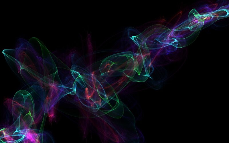 Colorful abstract smoke patterns