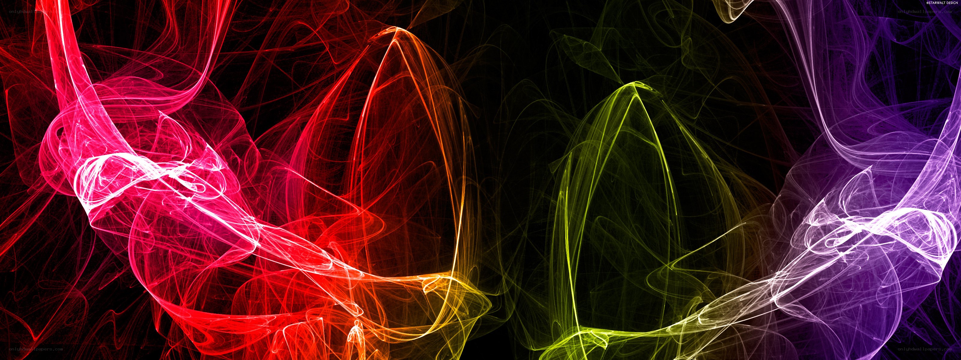 colorful abstract smoke patterns