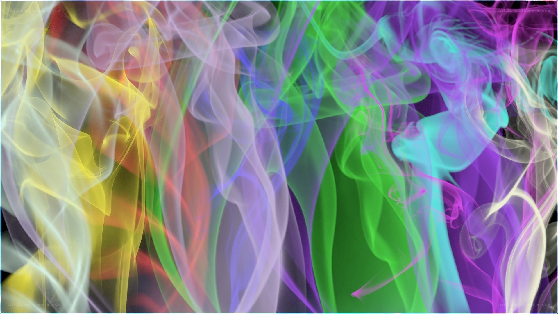 Colorful abstract smoke patterns
