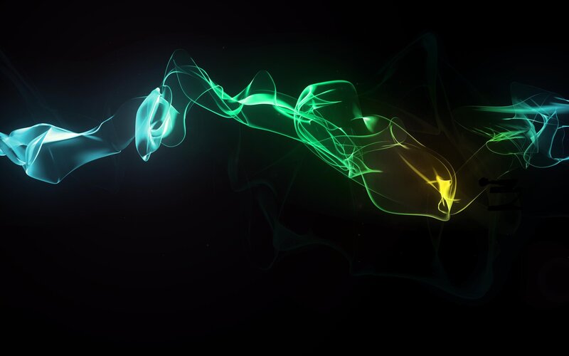 colorful abstract smoke waves