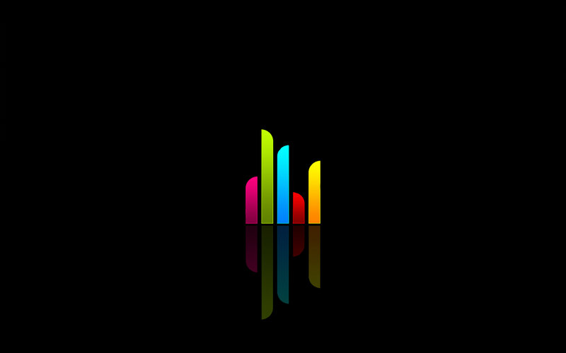 colorful abstract sound waves