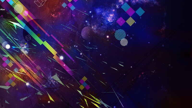 colorful abstract space background