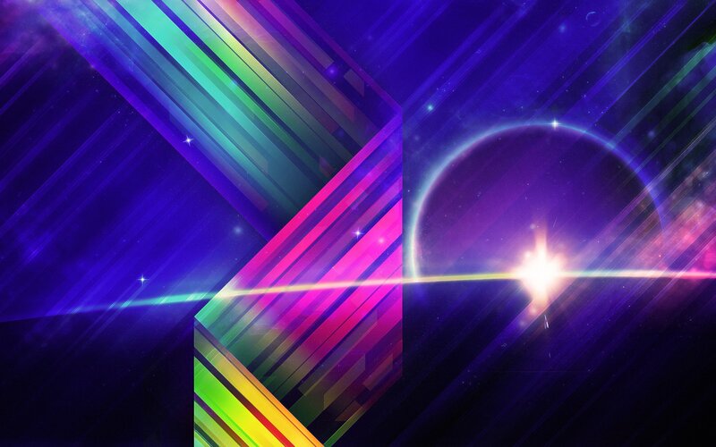 colorful abstract space background