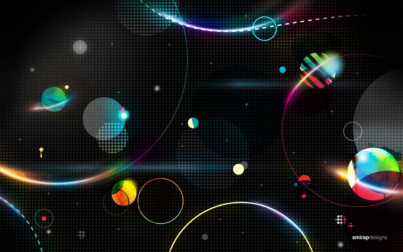 colorful abstract space design