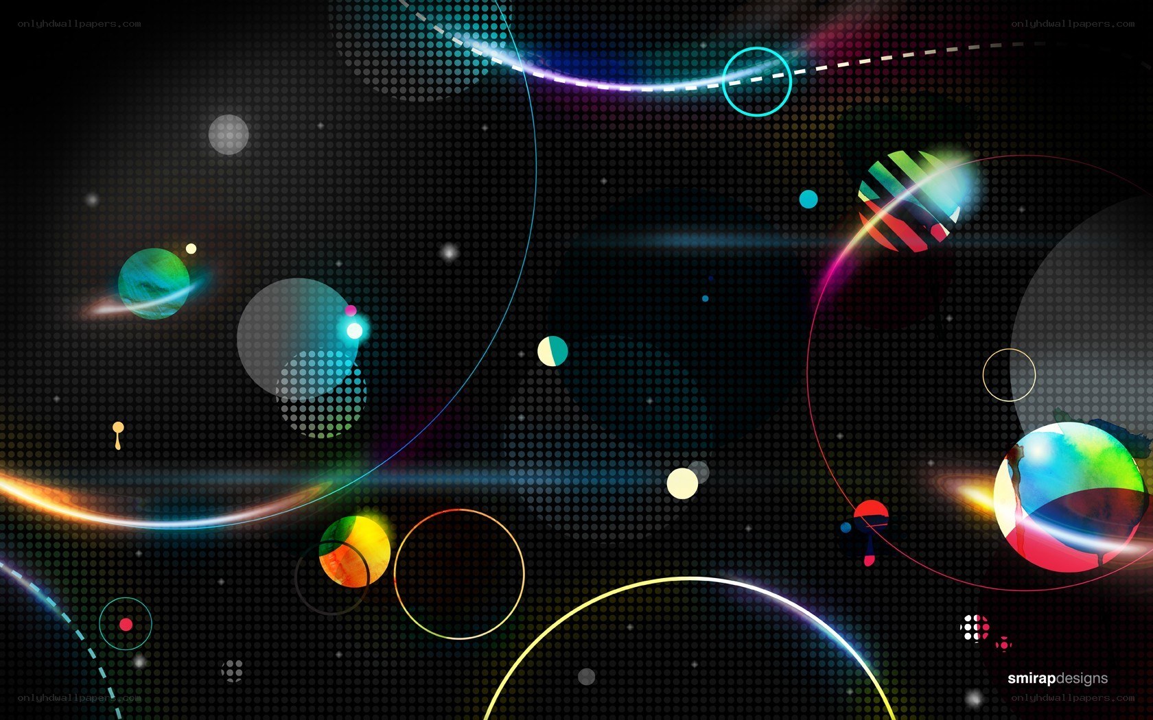 colorful abstract space design