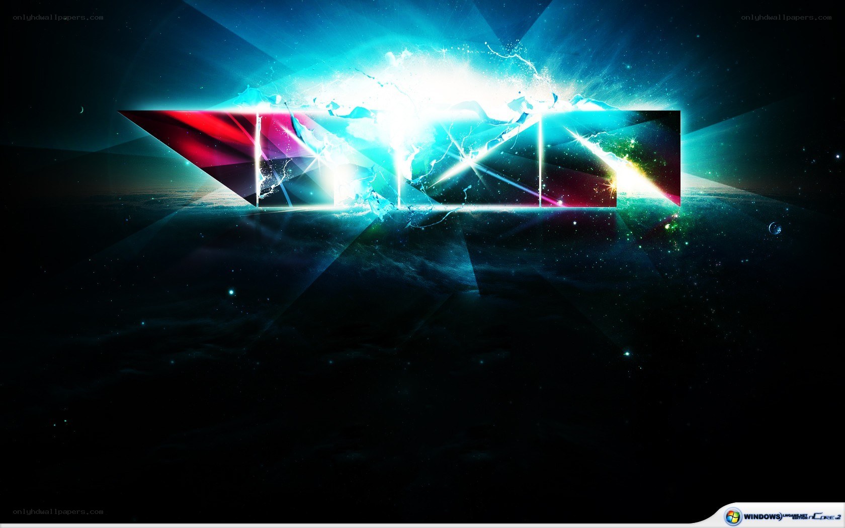 colorful abstract space wallpaper