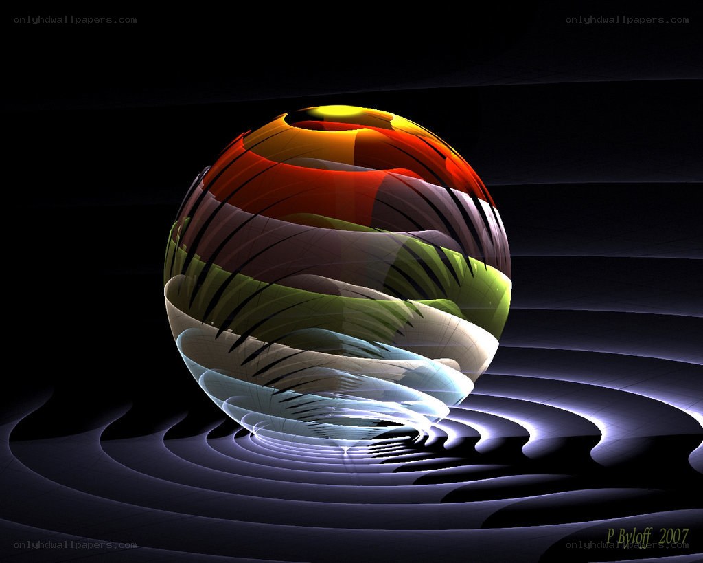 Colorful abstract sphere