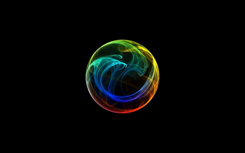 Colorful abstract sphere