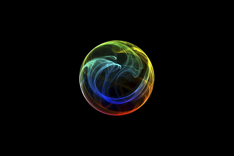 Colorful abstract sphere
