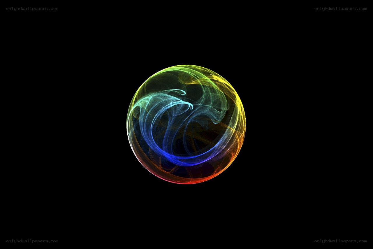 Colorful abstract sphere